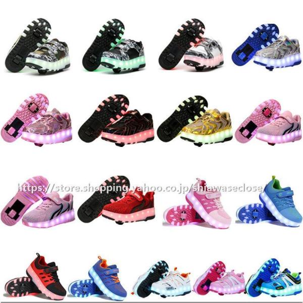  roller shoes roller skate 2 wheel Kids / for adult shines USB charge for children Junior man and woman use roller sneakers sport shoes birthday present 