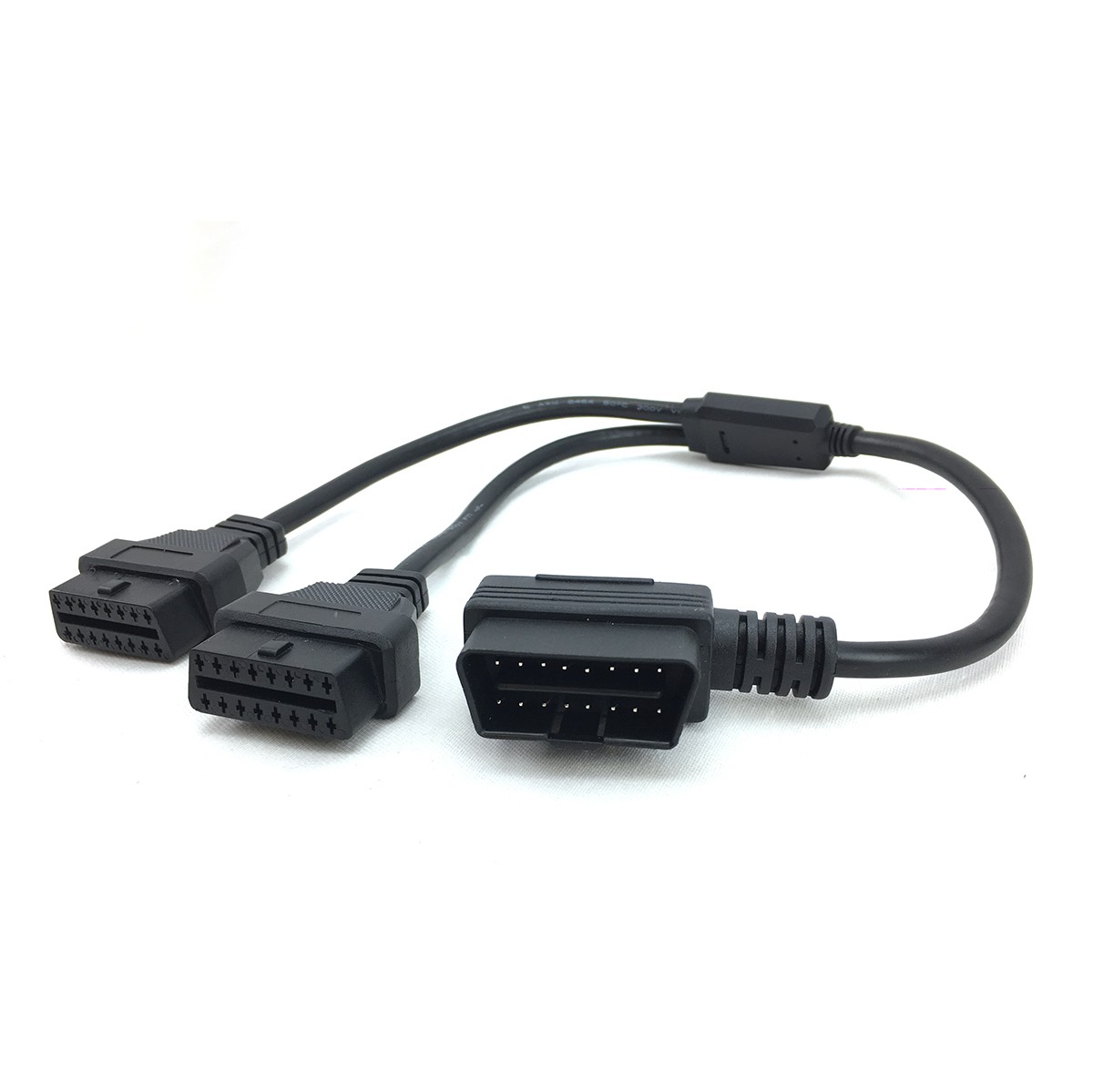 OBDII 2 divergence cable L type connector adoption sharing cable power supply take out OBD2 OBDII Crossfield