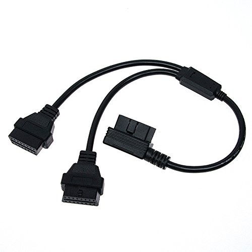 OBDII 2 divergence cable L type connector adoption sharing cable power supply take out OBD2 OBDII Crossfield