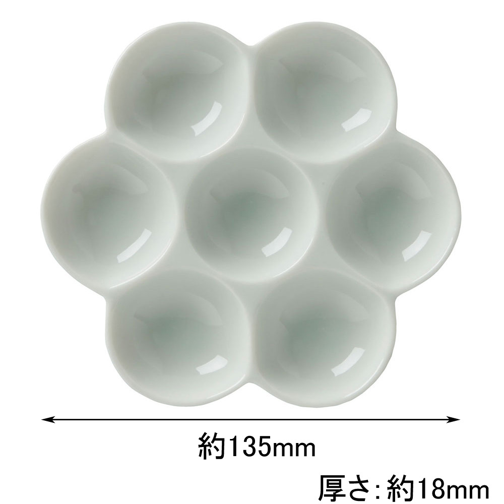 a... sphere plate 4 size AG-08E picture supplies Mini Palette watercolor painting toning . color painting materials coloring ceramics Seto thing 