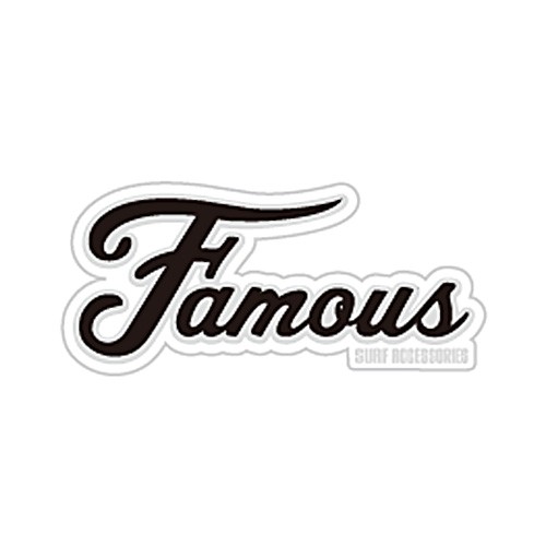 FAMOUSfei trout sticker normal black gray 