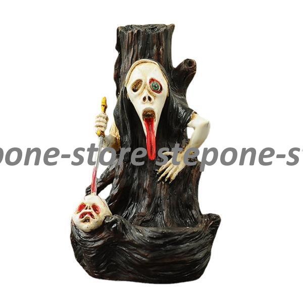  ручная работа. обратный .. горелка Halloween Skull . держатель aroma терапия украшение дом. оборудование орнамент 