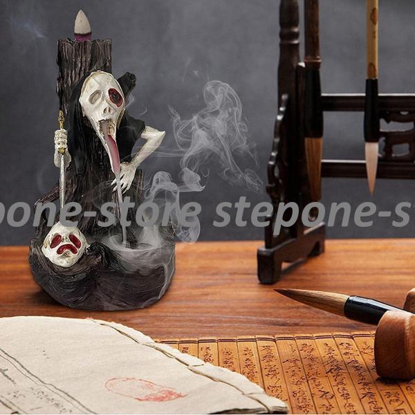  ручная работа. обратный .. горелка Halloween Skull . держатель aroma терапия украшение дом. оборудование орнамент 