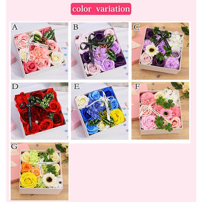  new work soap flower box flower artificial flower flower soap flower .. not flower present marriage festival . Christmas Valentine's Day Respect-for-the-Aged Day Holiday Mother's Day 