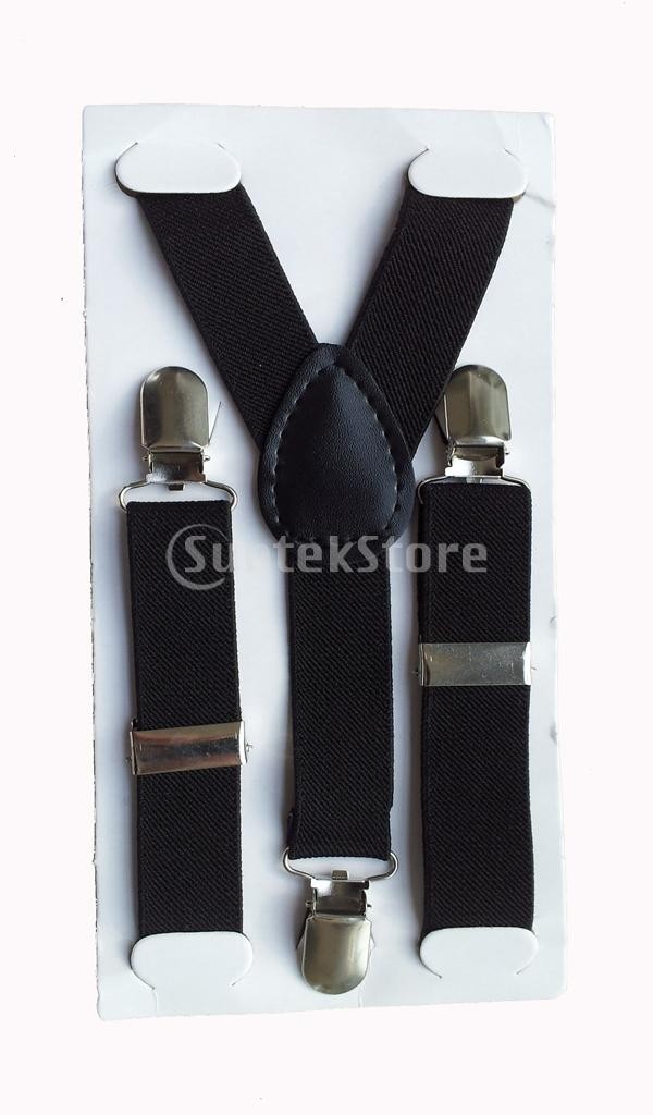  No-brand goods Kids for children suspenders KIDS suspenders casual black 