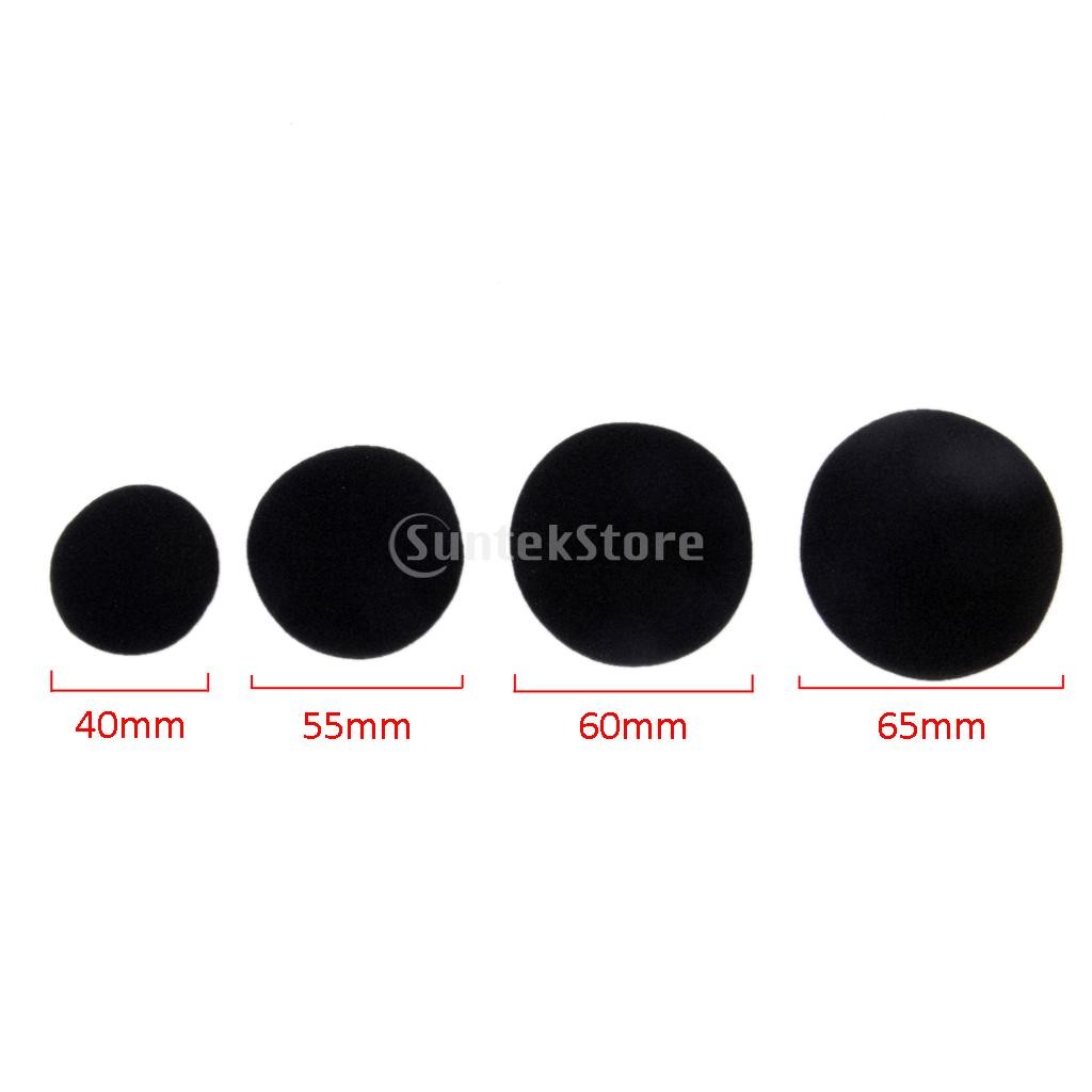  No-brand goods for exchange ear pads year cushion 55/60/65mm 8 piece set black (60cm)