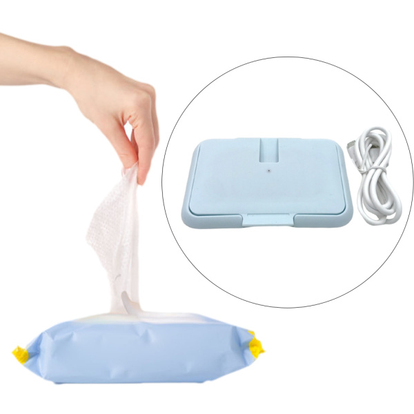  electric pre-moist wipes warmer USB baby for pre-moist wipes heater wet wipe winter blue 2 piece entering 