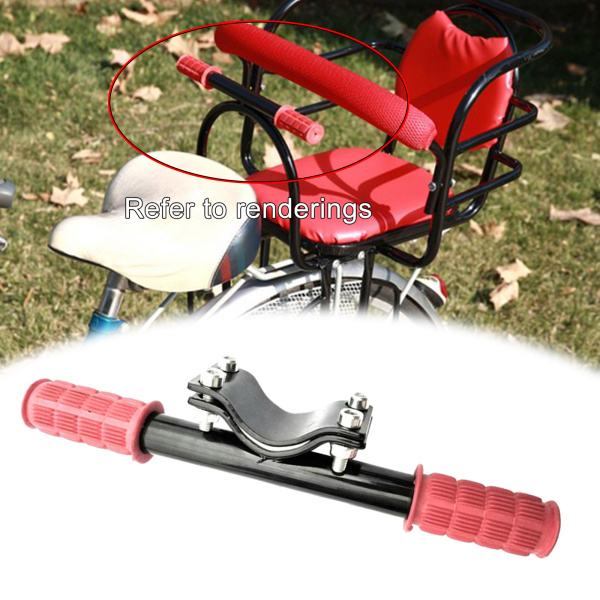  bike child seat armrest bicycle s red Kids handrail safety armrest red 