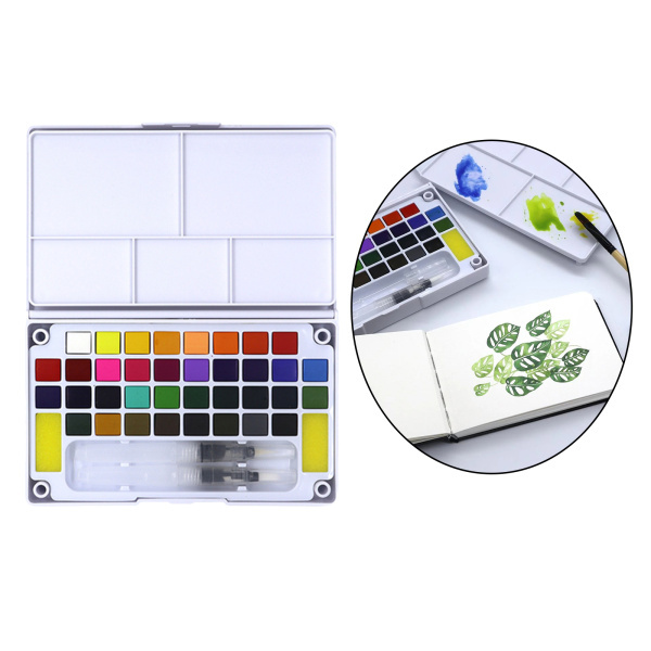 Deluxe artist watercolor painting set 36 color solid water color paint accessory, artist, beginner, adult optimum 