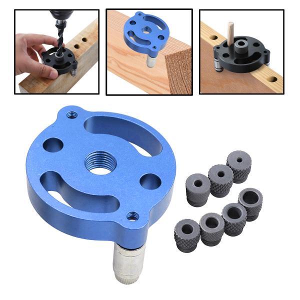  vertical pocket hole jig self center ring dowel jig hole puncher locator for carpenter woodworking tool for drill guide drill bushing stainless steel steel . equiped 