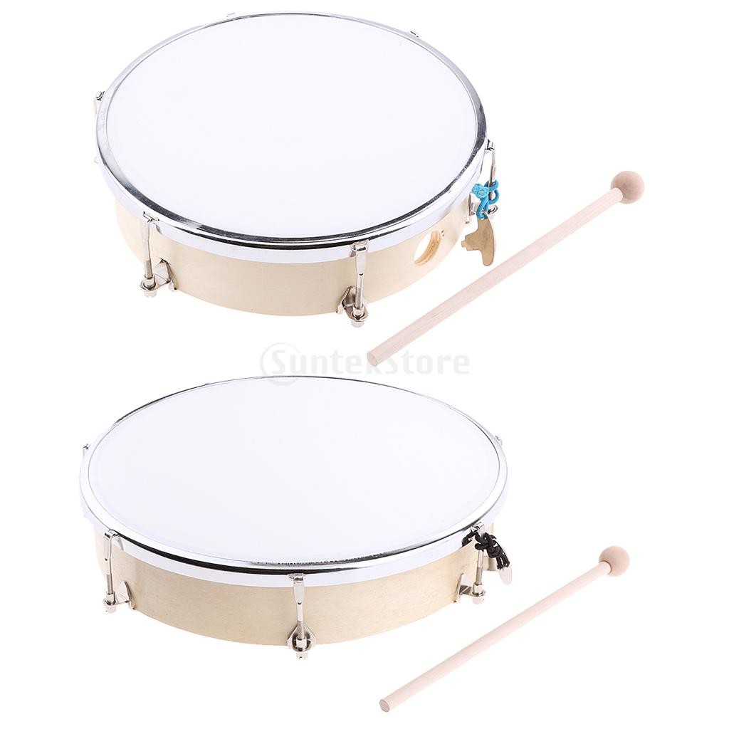  No-brand goods adjustment possibility hand drum hand percussion instrument key mallet drum toy - 8 -inch 
