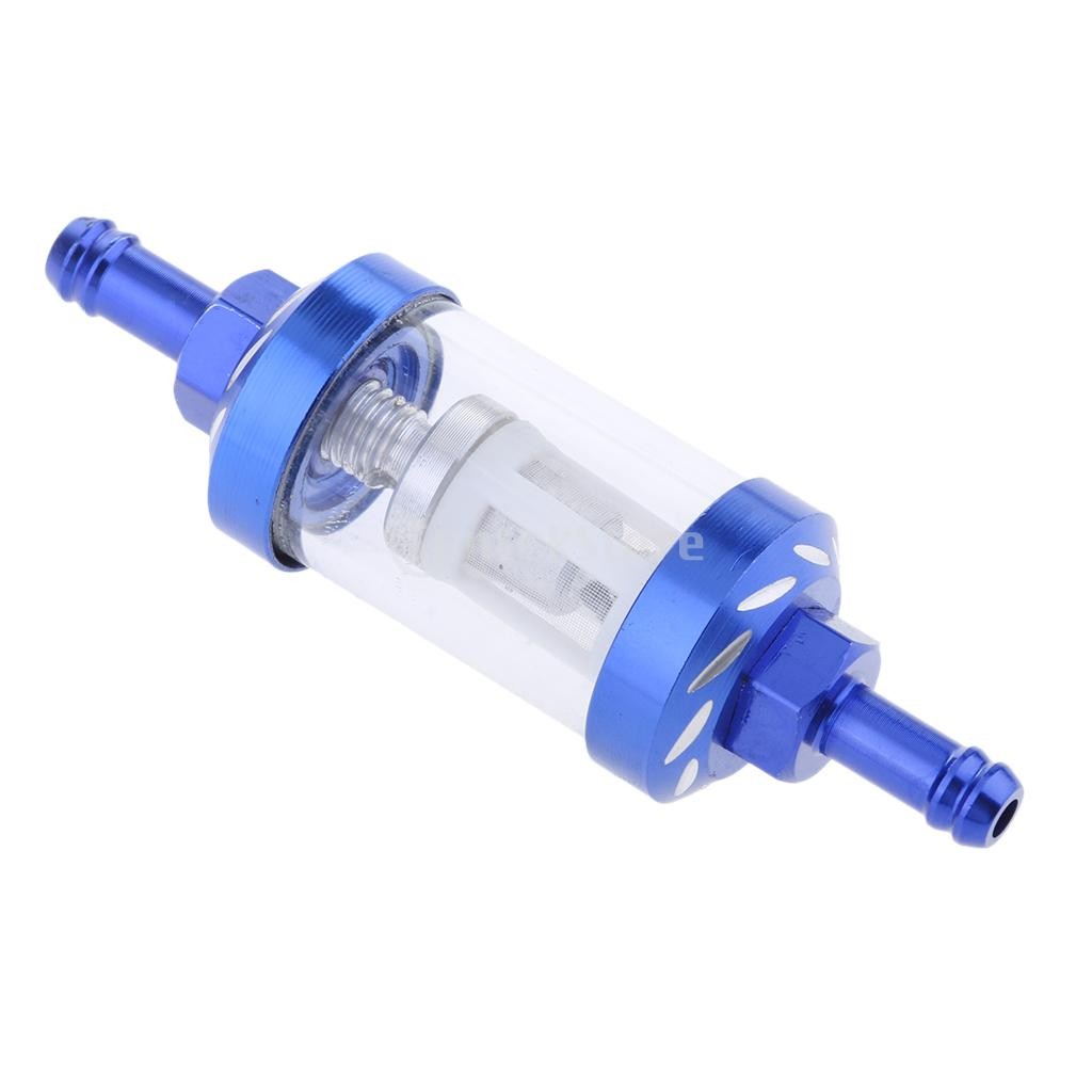  all 3 color fuel filter in line gas motorcycle universal 8mm - blue 