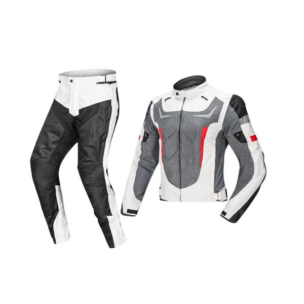  waterproof motorcycle. jacket pants suit bike Biker lai DIN g jacket white XXXL