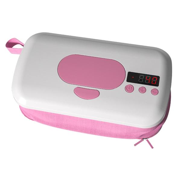  portable wet wipe warmer wipe dispenser case certain temperature repeated use possibility pink 