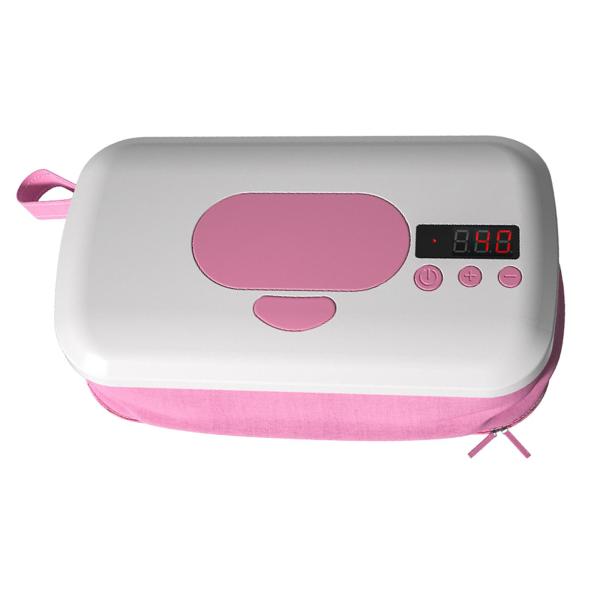  portable wet wipe warmer wipe dispenser case certain temperature repeated use possibility pink 