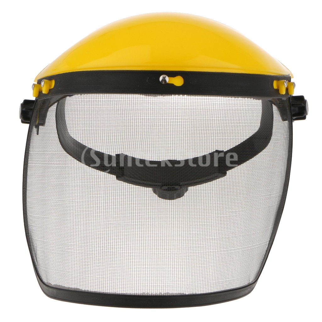  grass mower for carpenter face shield steel mesh adjustment possibility mesh protection surface 