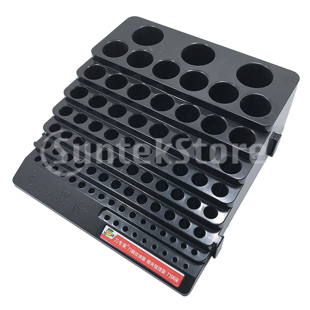  drill bit storage case stand square form hard plastic auger nai The -85 piece hole 