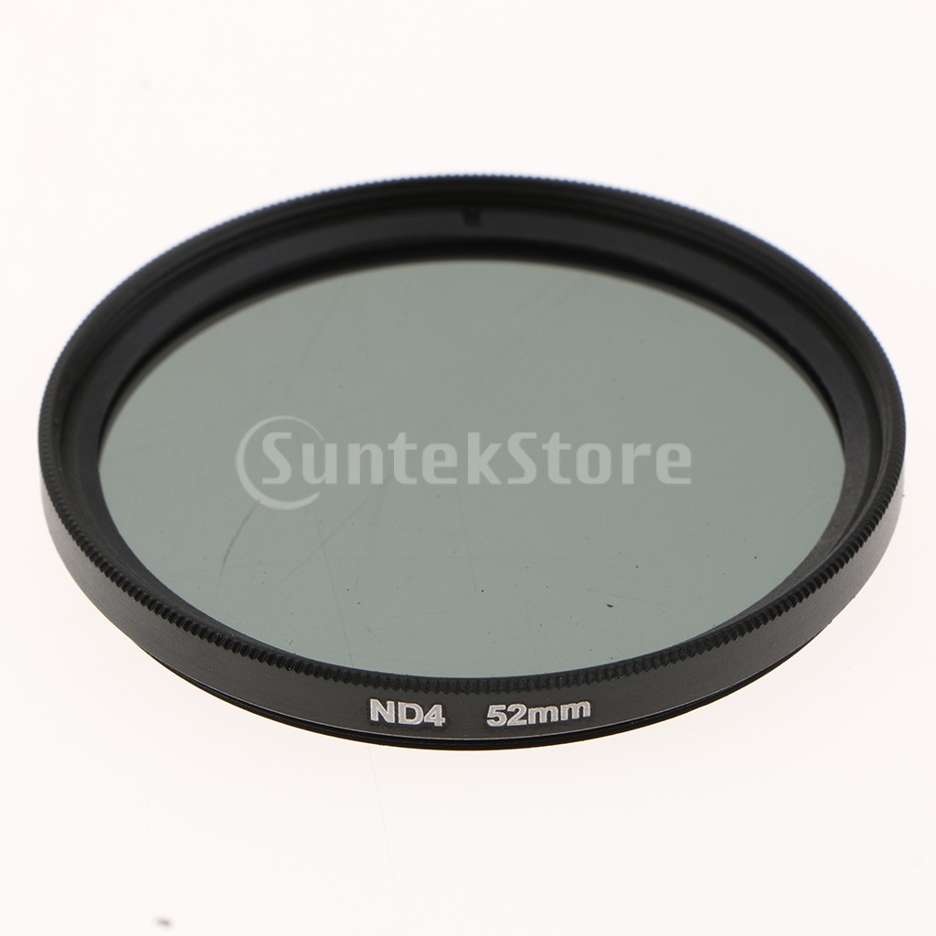 3pcs ND2 ND4 ND8 filter 49mm/52mm/55mm/58mm/77mm storage case attaching neutral concentration light reduction filter kit - diameter 52mm