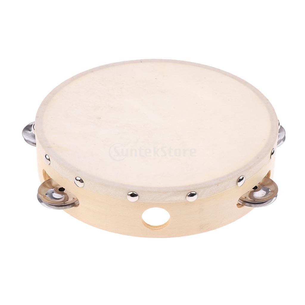  hand tambourine child music percussion instrument gift all 2 size - 8 -inch 