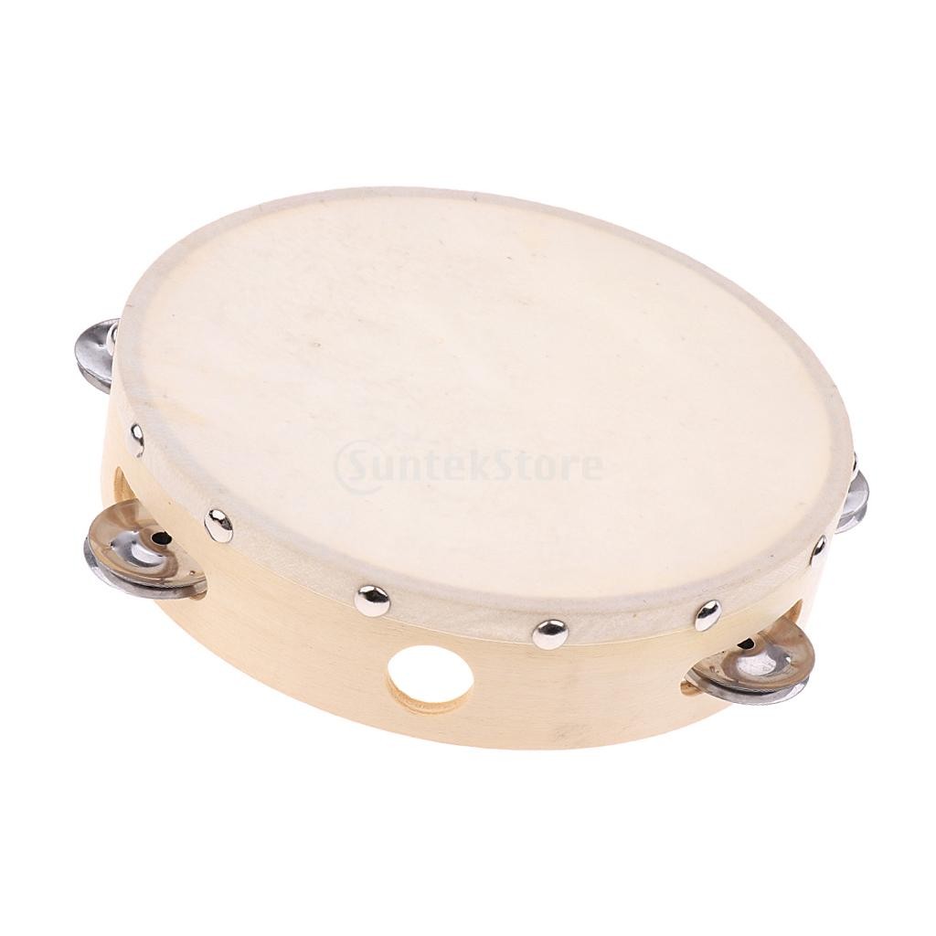  hand tambourine child music percussion instrument gift all 2 size - 8 -inch 