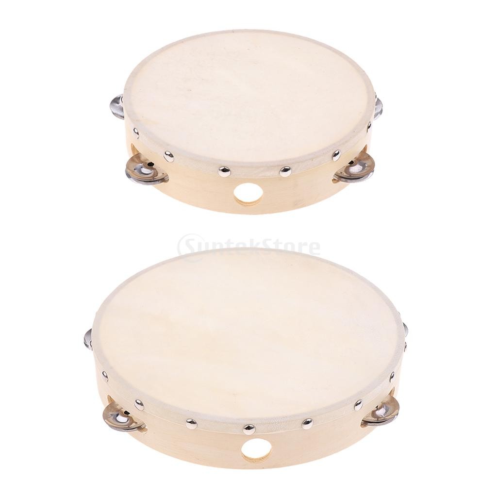  hand tambourine child music percussion instrument gift all 2 size - 8 -inch 