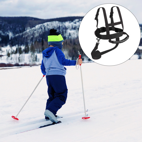  snow Harness лыжи тренировка для Kids начинающий snow bo- первый скольжение длина настройка лыжи плечо Harness спорт футболка 