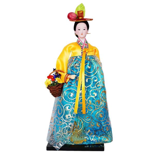  Korea geisha . clothes doll Asia geisha girl goods ornament equipment ornament olientaru doll woman figure Home office. desk top. equipment ornament 