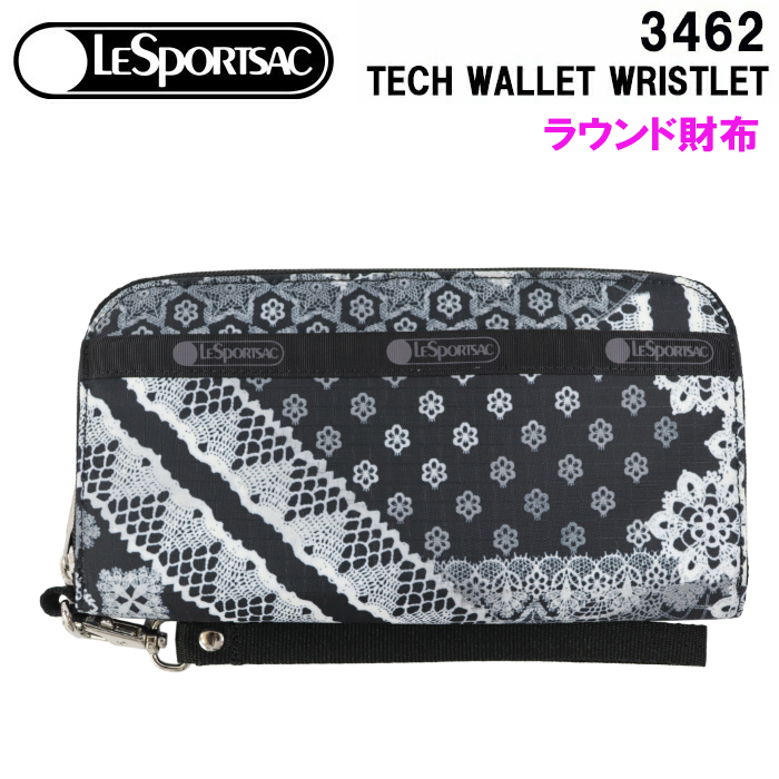 LeSportsac LeSportsac TECH WALLET WRISTLET 3462 E786（パッチワークレース） レディース長