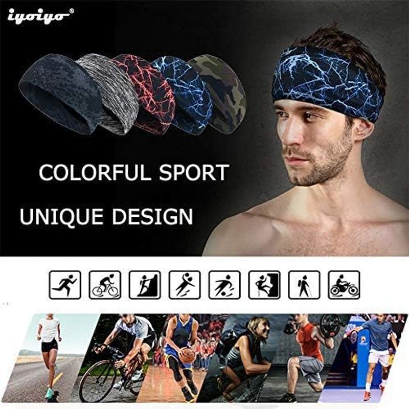 iyoiyo head band sweat cease for sport . sweat speed . hair band anti-bacterial deodorization thin type wide width elasticity . stop storage sack attaching HBDa01 ( camouflage )