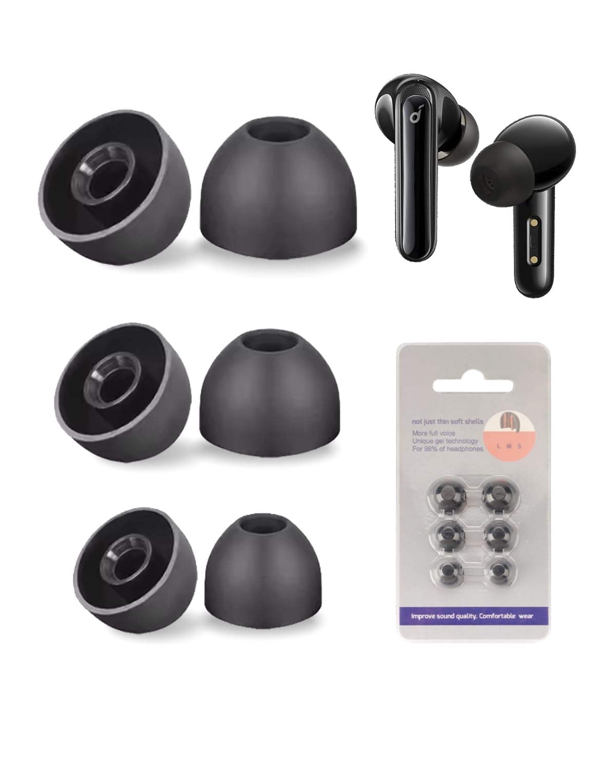 Anker Soundcore соответствует замена year деталь для замены силикон уголок штекер LIFE DOT3I/life note 3/Space A40