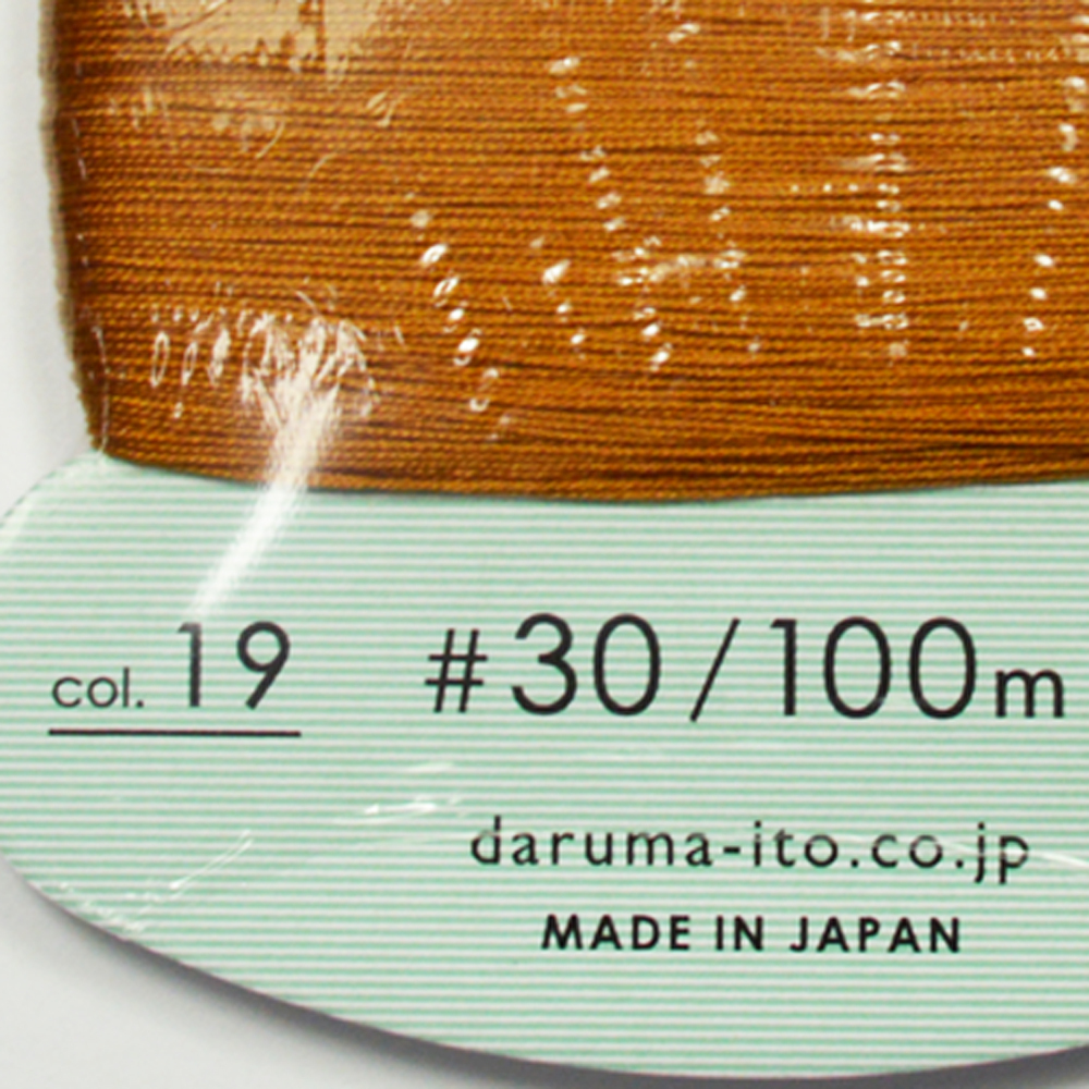 daruma семья нить маленький .#30 карта шт 100m золотисто-коричневый NO19