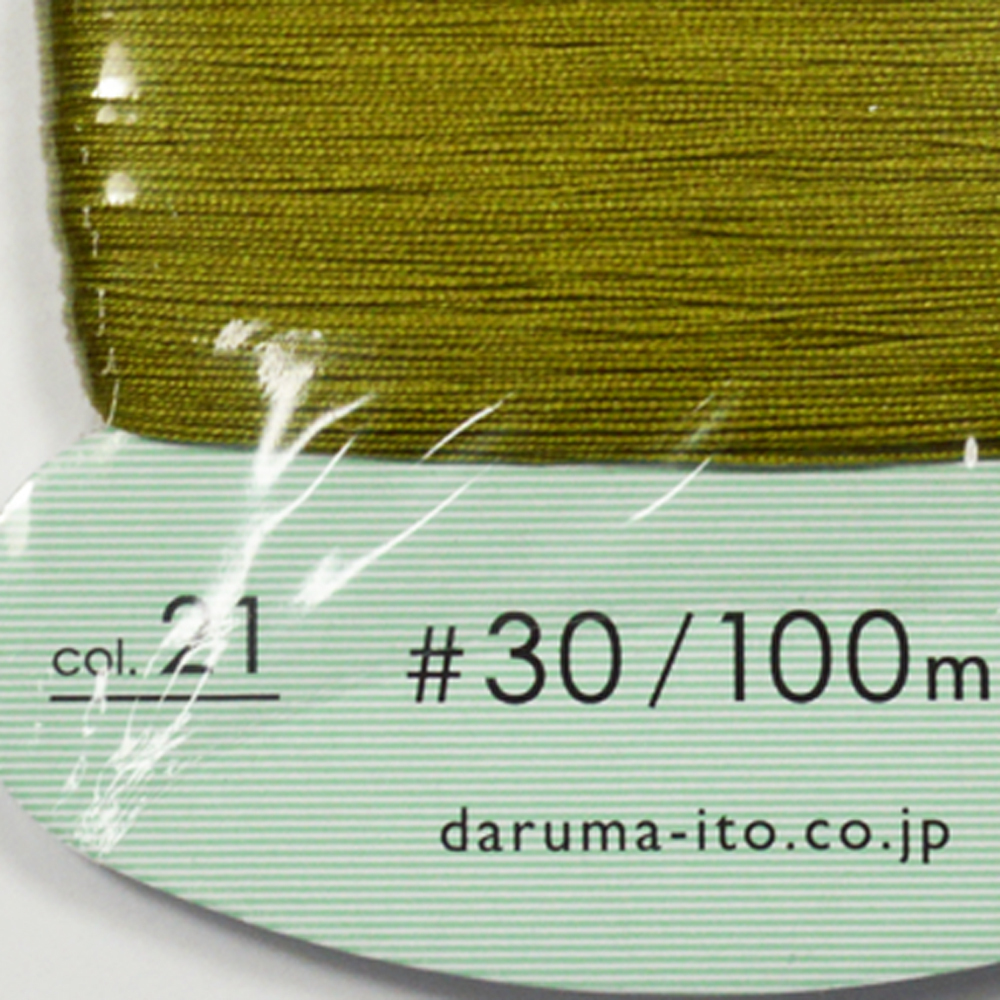 daruma семья нить маленький .#30 карта шт 100m зеленый чай NO21
