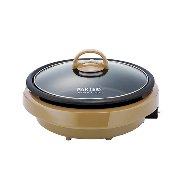 Electric Separate Pot 電気二食鍋 ASP-390BR （ブラウン）