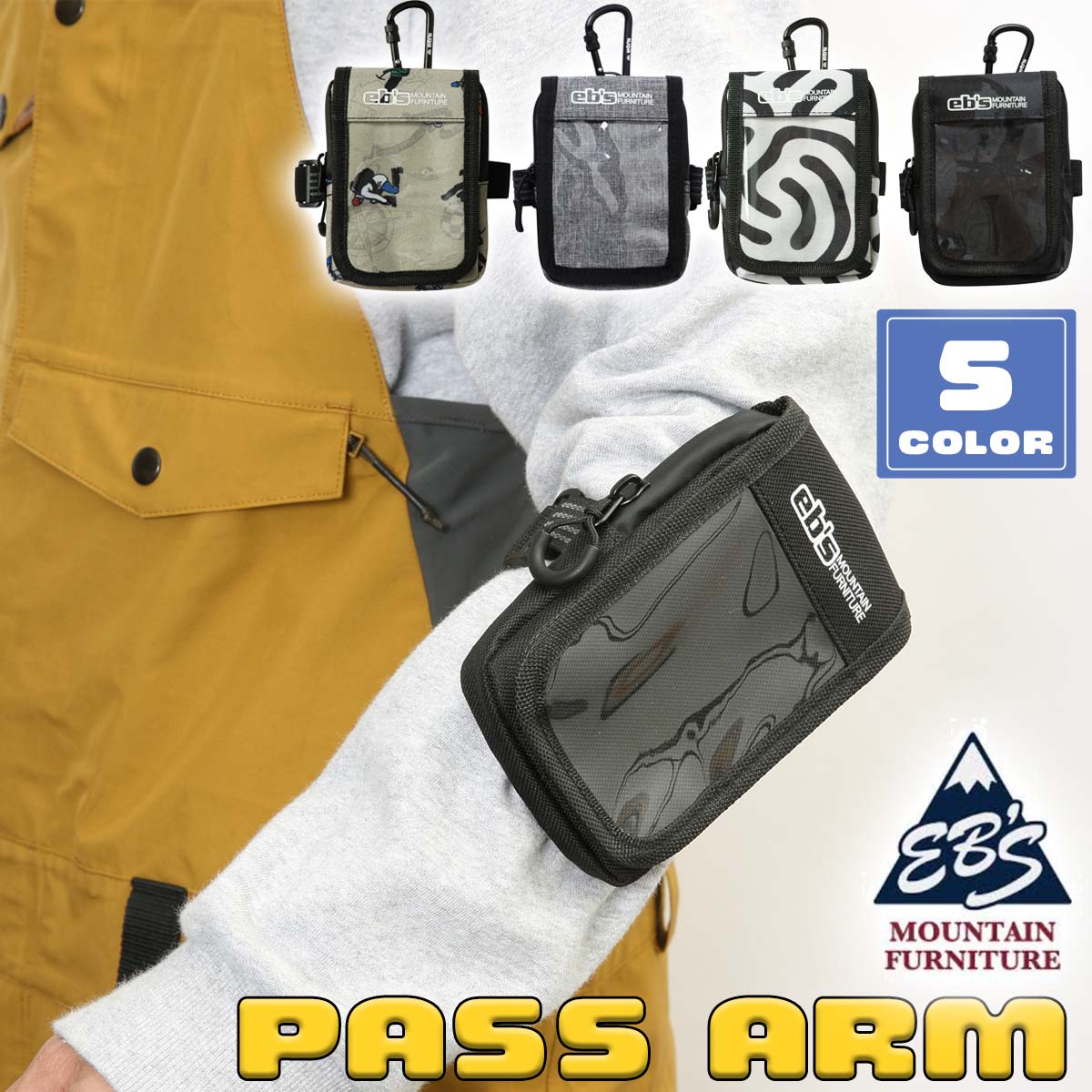 23/24 eb'se screw pass case PASS ARM lift ticket arm storage ski snowboard unisex #4300605 Japan regular goods 