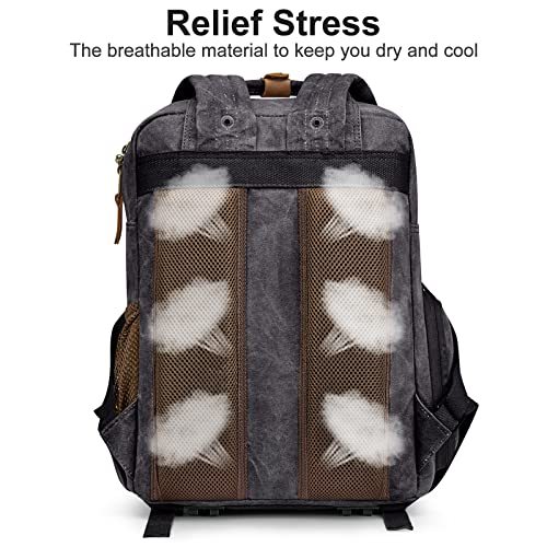 S-ZONE カメラリュック カメラバッグ バックパック 2気室 防水 大容量 一眼レフ用 撮影用品収納 防振 外出 旅行 三脚取付可 横側取り出し ZONE カメラリュック カメラバッグ バックパック 2気室 防水 大容量 一眼レフ用 撮影用品収納 防振 外出 旅行 三脚取付可 横側取り出し