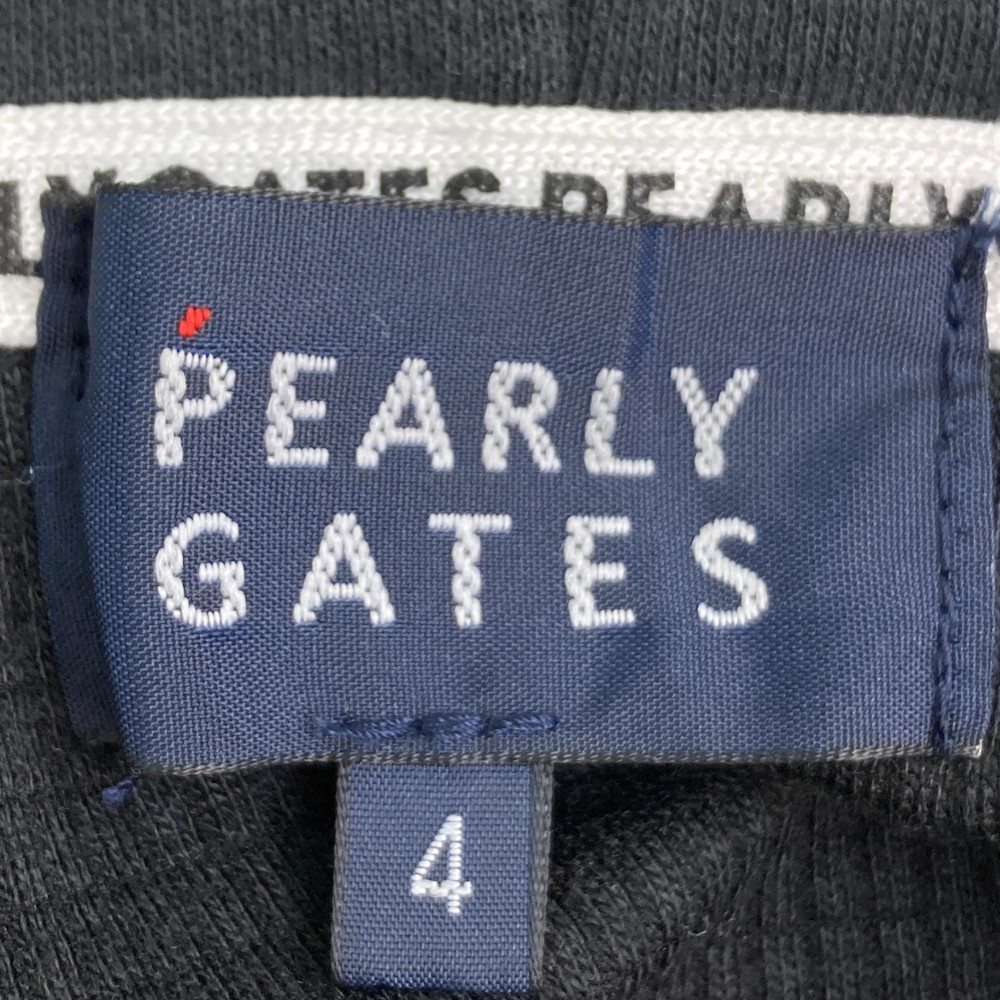 PEARLY GATES Pearly Gates sweat Zip Parker black group 4 Golf wear men's 
