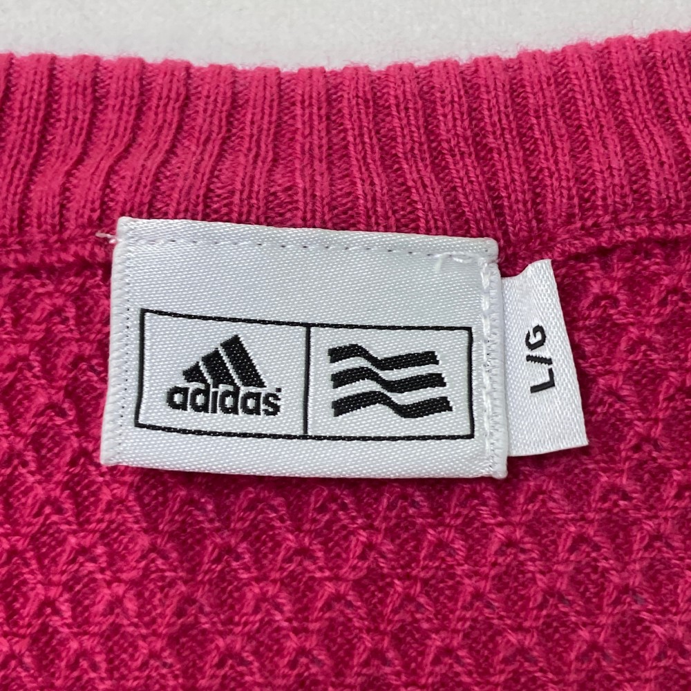 ADIDAS GOLF Adidas Golf A04984 вязаный лучший окантовка рисунок розовый серия L Golf одежда женский 