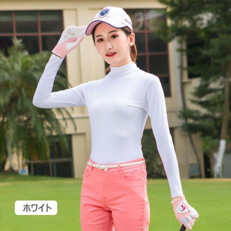  Golf одежда UV cut .... Golf рубашка длинный рукав внутренний рубашка стрейч лето спорт рубашка выгоревший на солнце участок меры женский . пот скорость . спорт одежда контакт охлаждающий 