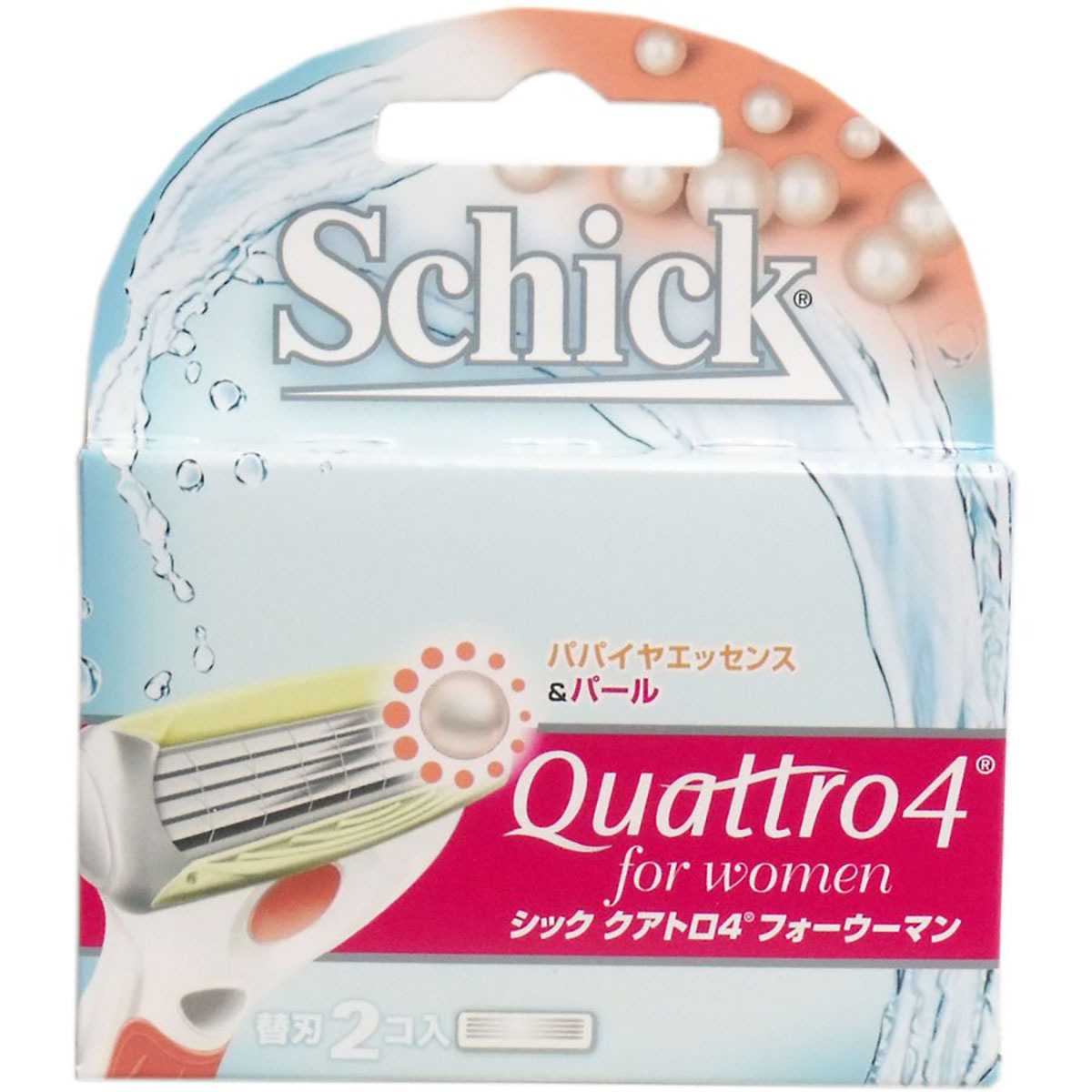  Schic cuatro 4 four u- man razor 2 piece insertion 