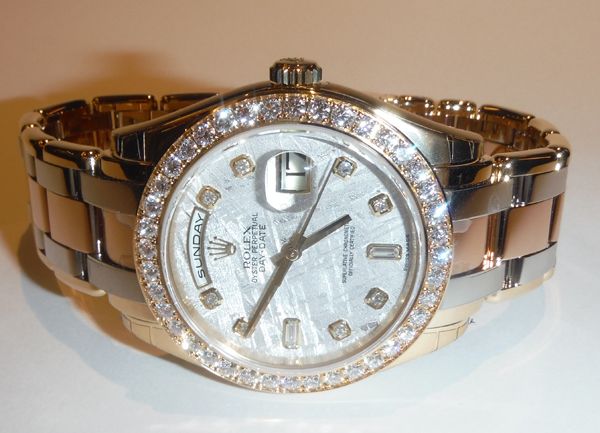 デイデイト 18948ABIC YG/PG/WG パールマスターブレス ダイヤベゼル/10Pダイヤ/メテオライトダイヤル