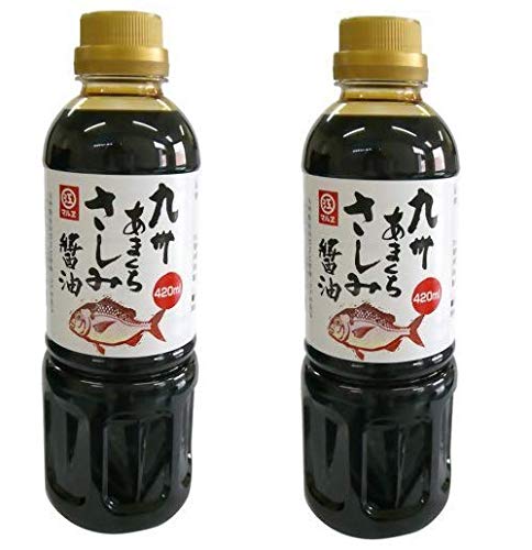  maru e soy sauce Kyushu ... some stains soy sauce 420ml×2 pcs set 