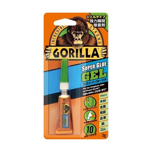 [ free shipping ] Gorilla super glue gel type powerful instant glue 3g