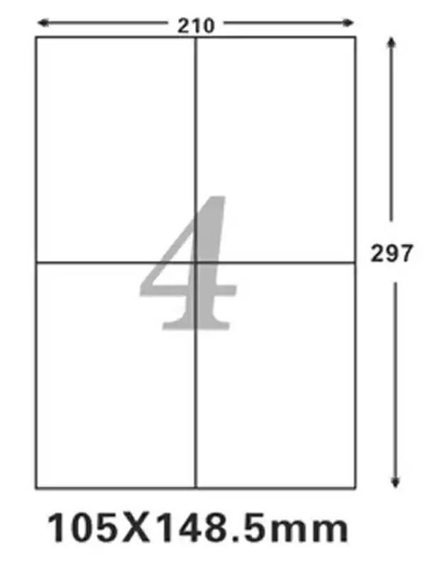  click post for A4 label seal 4 surface ×10 pieces set address seal slit entering 