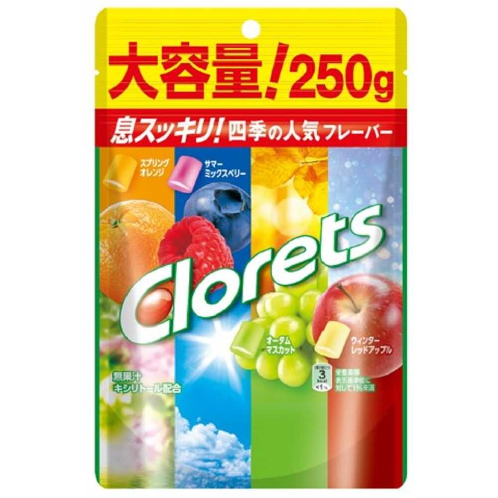 Clorets クロレッツ シャープミント 大容量250g ×6袋セット Clorets クロレッツ XP シャープミント スタンドパウチ 粒 250g×6袋