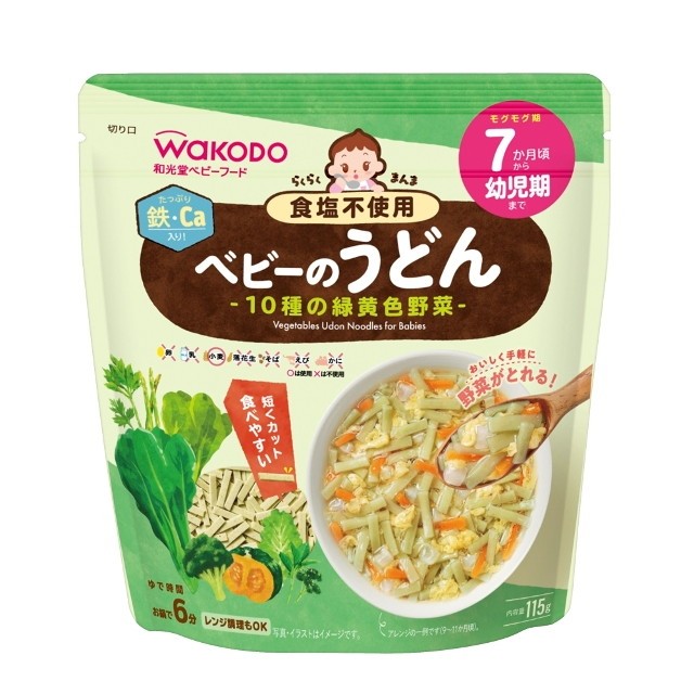 アサヒグループ食品 らくらくまんま 7カ月頃から ベビーのうどん10種の緑黄色野菜 115g 和光堂 らくらくまんま 離乳食 ベビーフード 最安値 価格比較 Yahoo ショッピング 口コミ 評判からも探せる