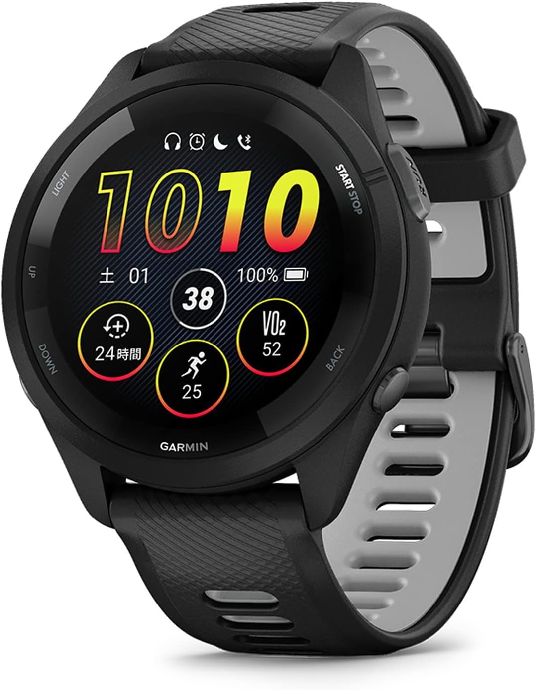  Garmin GARMIN Forerunner 265foa Runner 265 силикон частота 46.1mm черный Suica соответствует бег GPS часы 010-02810-40 смарт-часы 