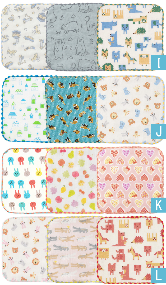  mail service is free shipping cocowalk made in Japan Mini handkerchie 3 pieces set Mini towel set handkerchie for children smaller for children present Kids 