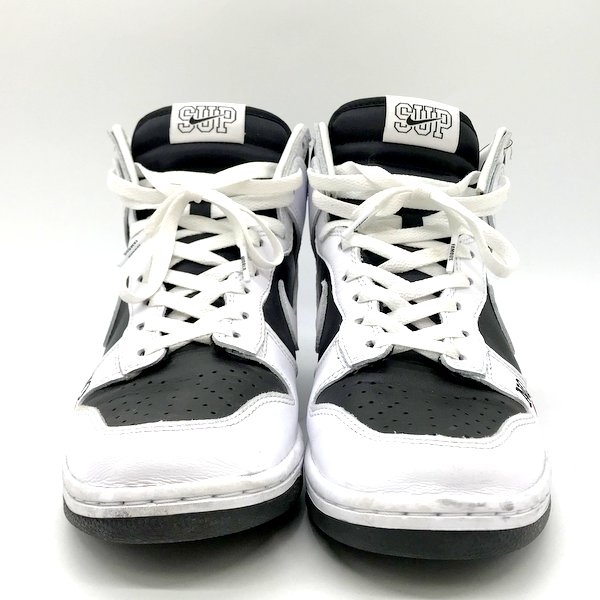 SUPREME × SB DUNK HIGH "BY ANY MEANS WHITE BLACK" DN3741-002 （ブラック/ホワイト/バーシティレッド）