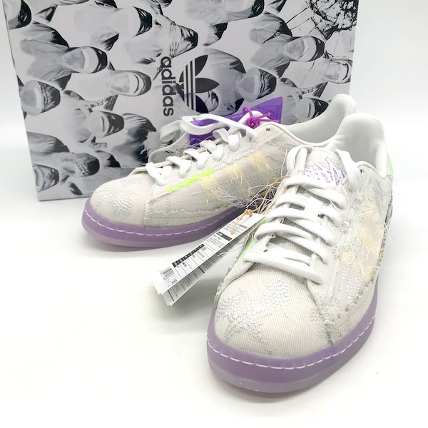 adidas YOUTH OF PARIS × CAMPUS "CRYSTAL WHITE" ID6805 （クリスタルホワイト/グレーワン/ソーラーグリーン） adidas Originals Campus メンズスニーカーの商品画像