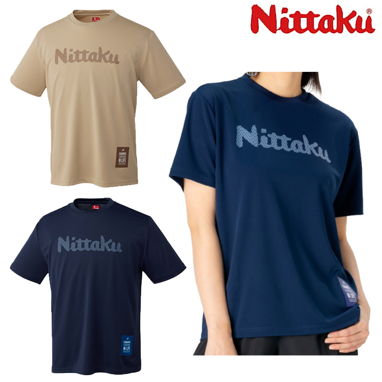  настольный теннис футболка nitakNittaku точка футболка мужской женский NX-2015
